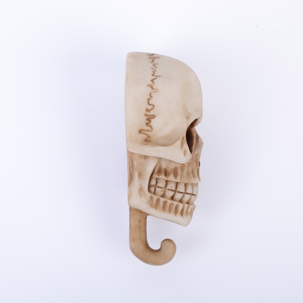 2. 3D Skull Key Väggkrokar Retro Resin Väggmonterad Nyckelhållare Handduk Rock Storage Rack