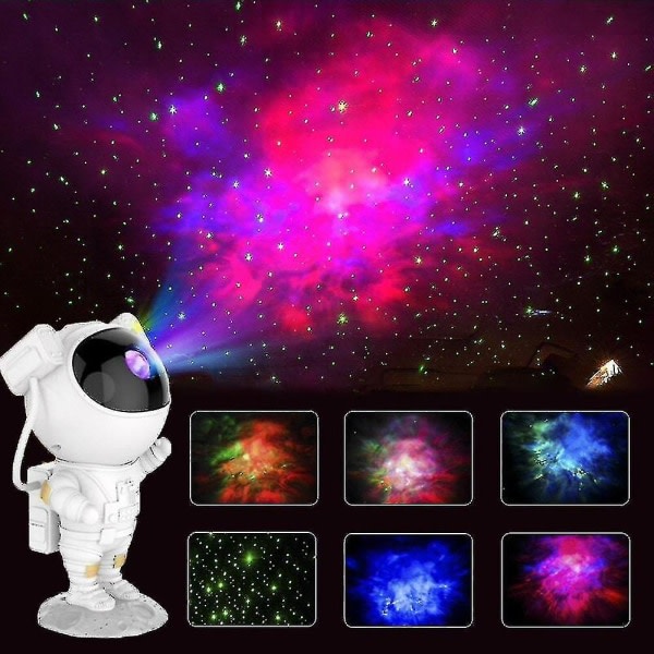 Galaxy Projektorlampa Stjernhimmel Astronaut Nattljus For Hem Sovrum Rum Dekor Dekorativ