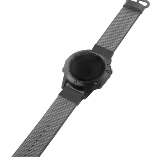 Nylon för watch för Garmin Fenix ​​5/ Forerunner 935/Approach S60 GPS (svart)