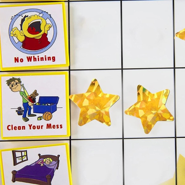 500 st Gold Stars Stickers för barn Belöning Folie Star Sticker L 1,5 tum