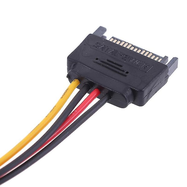 Sata til Ide strøm 15 pin Sata han til Molex Ide 4 pin hun kabel adapter Hfmqv