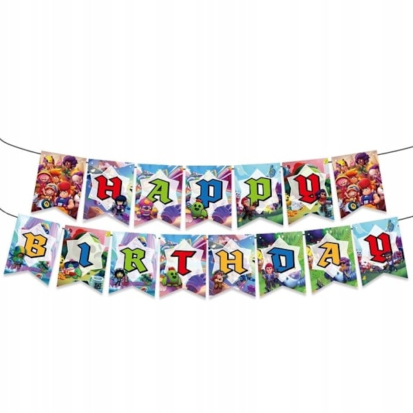 BALLONGER BRAWL STARS FØDSELSDAGSFEST DEKORATIONSSÆT 32 ARTIKLER 32pcs