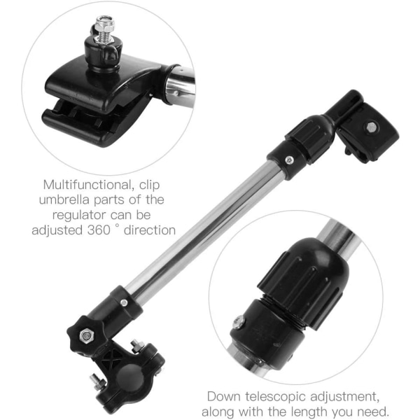 Sateenvarjon pidike, ruostumaton teräs sateenvarjo polkupyörä vauvanrattaat sisäänvedettävä sateenvarjon pidike
