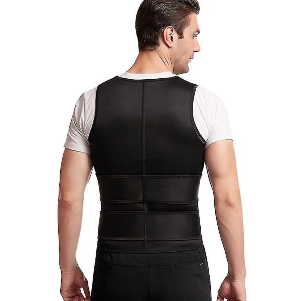 Miesten Body Shaper Waist Trainer Sauna liivi kaksoisvyö vatsa laihdutus hiki liivi Fitness vyö ( koko : S )