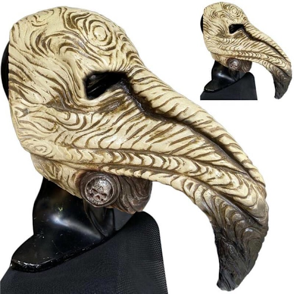 Halloween Steampunk Næb Pestlæge Maske Cosplay Kostume