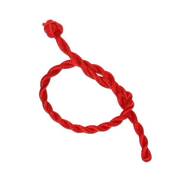 30 st Röd Nylon Strand Flätning String Ankel Armbånd Rep