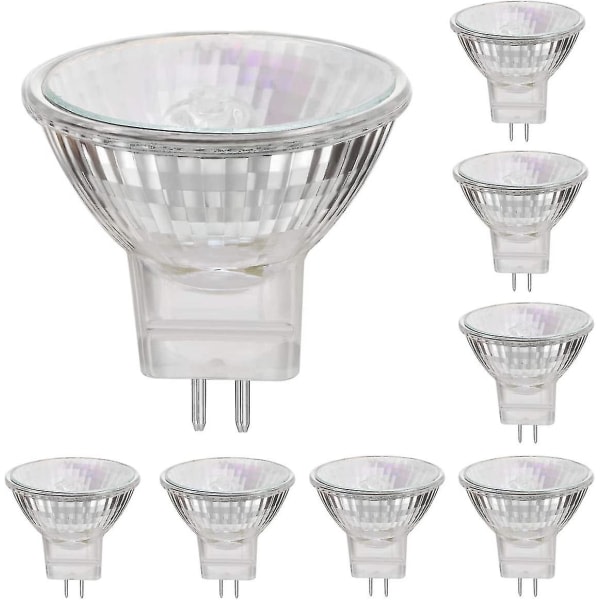 12v 35w halogenlamper Gu5.3 Spot Base Varmt hvid, dæmpbar, pakke med 8 Gu5.3-MR 16 35W