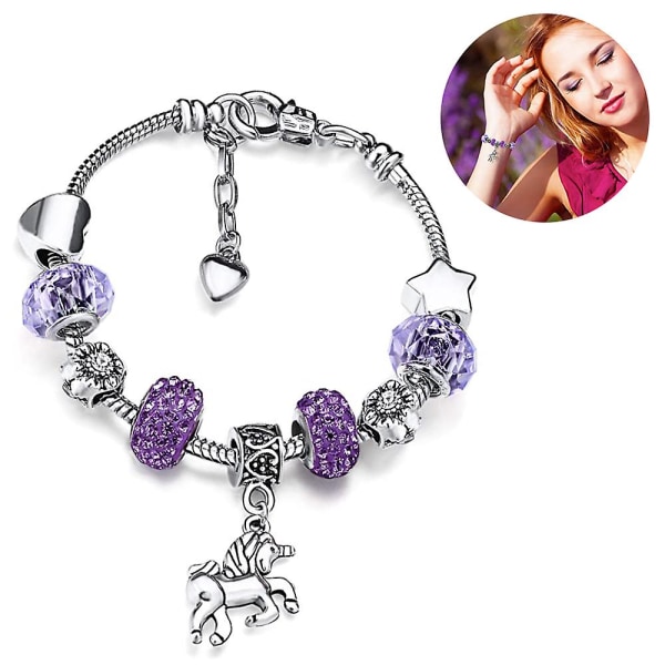 Skinnende Krystal Rhinestone Charm Armbånd Armbånd Med