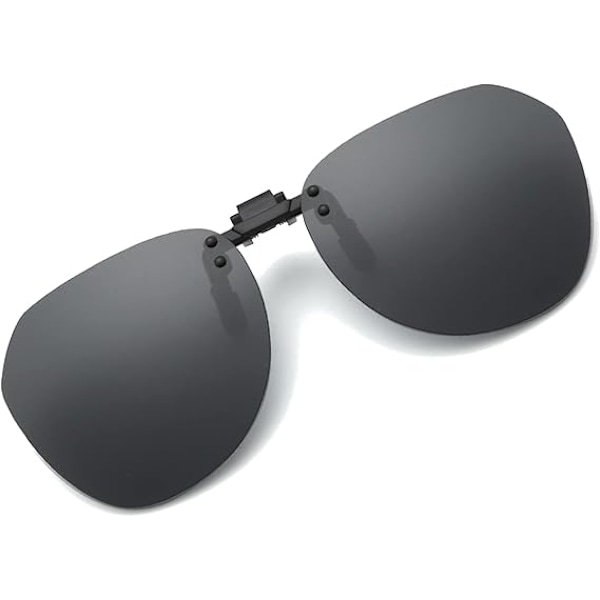 Clip-on solglasögon - Polariserade clip-on solglasögon för glasögon unisex, ramlösa polariserade flip-up solglasögon[CH] A