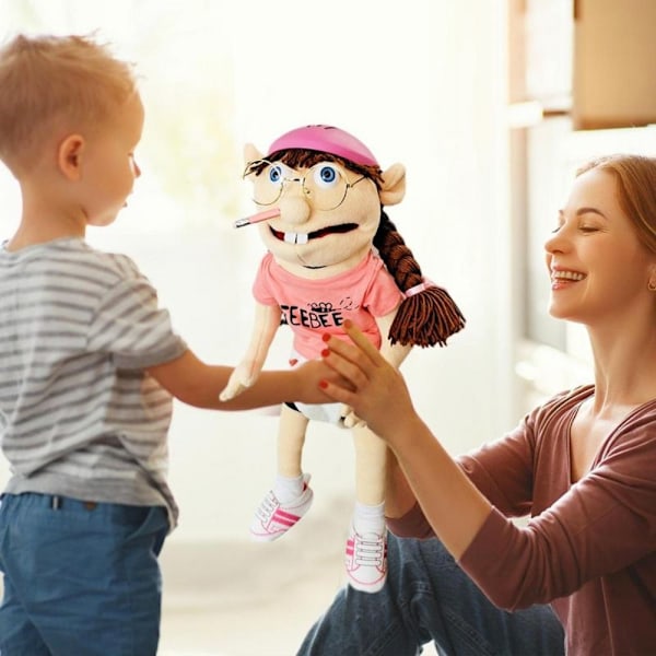 Jeffy Puppet Jeffy Hand Puppet Tecknad plyschleksak stoppad docka Girl