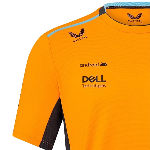 McLaren F1 2023 Officiel Team \"#4\" T-shirt Orange Herre Kortærmet 3XL