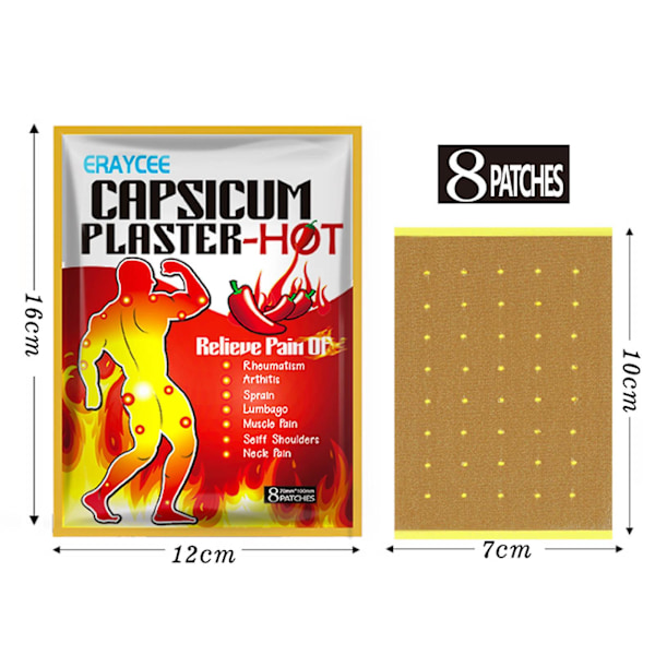 Chilipasta - Värmebehandling för smärtlindring, hantera kroppsled och ländryggsdisken smärta feber chilipasta muskelplåster