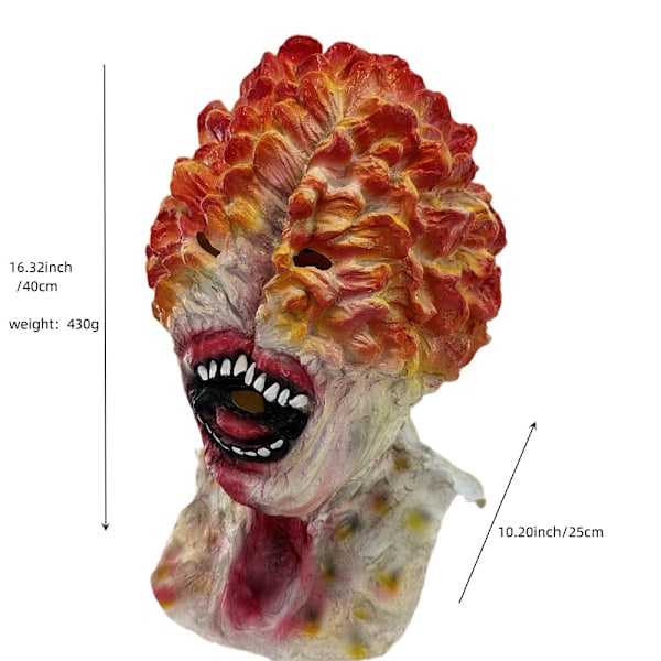 Halloween The Last of Us Maske Horror Maske Party Cosplay Rekvisitter Long 3