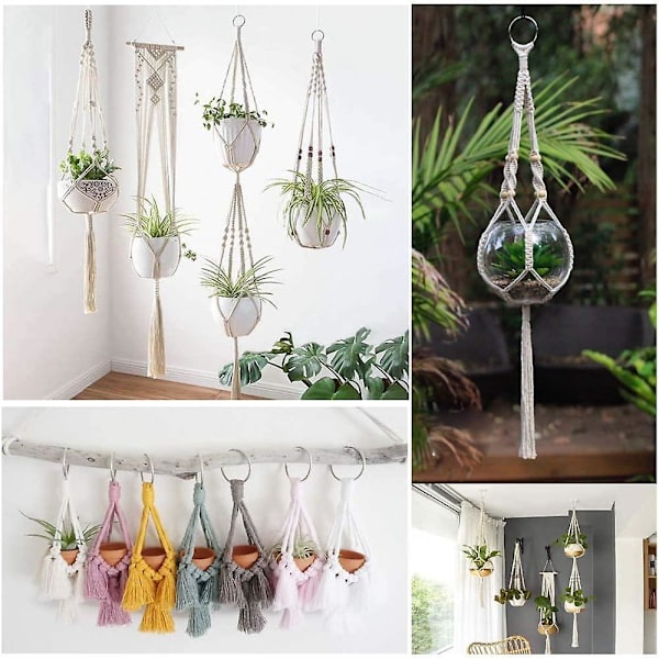 Metalringe 2 tommer til planteophæng Stål Sølvringe Metal Aros De Metal Para Macrame 10 Pak 60mm Små Metal O-ringe