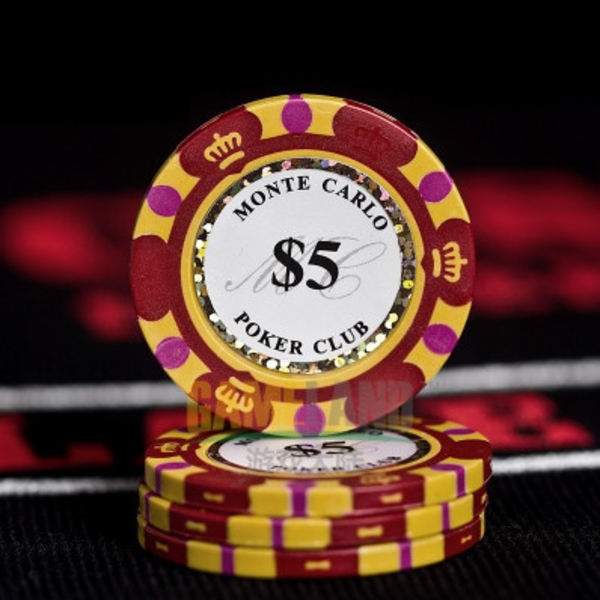 Casino Professional Casino Chip Poker Chips 14g Lera/Järn/ABS Casino Chips Texas Hold'em Poker orange