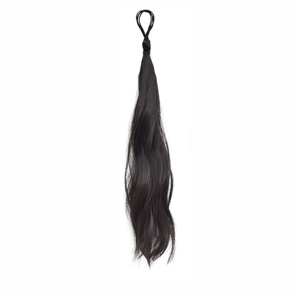 Selvvridande hårbulle hästsvansperuk Personlig gjør-det-själv-stylingverktøy Peruk for kvinner, flickor, daglig klädsel Brun svart