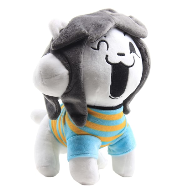 Temmie Plysch 10 Tum Hund Figur, Undertale Plysch Hund