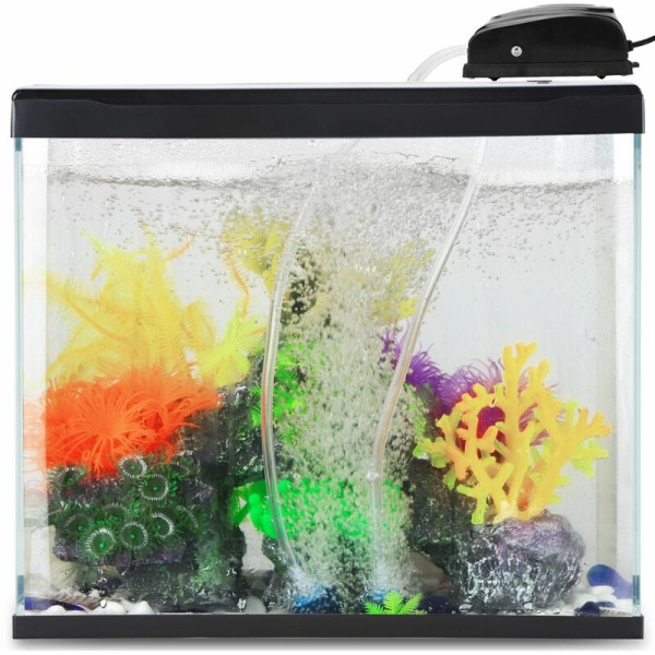 5W mini luftpumpe for akvarium, stille bobler for lite akvarium