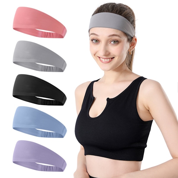Fitness Pannband Stretch Svettband LJUSLILA[CH] Light Purple
