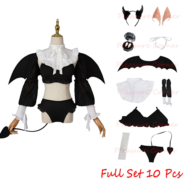 Anime Rizu Kyun Cosplay Kostume My Dress Up Darling Cosplay Kitagawa Marin Bikini Cosplay Kostume Kuroe Shizuku Paryk Komplet sæt uden paryk Full set without wig S
