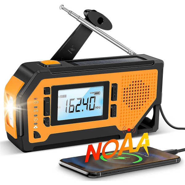 Emergency Solar Hand Crank Radio - Portable Am/fm/noaa Weat