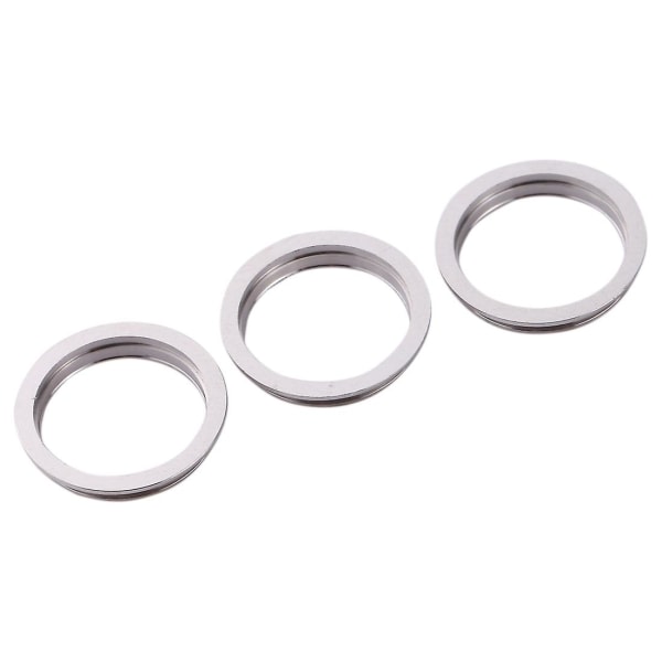 3 stk Bagkamera Glaslinse Metal Cover Hoop Ring Til Iph