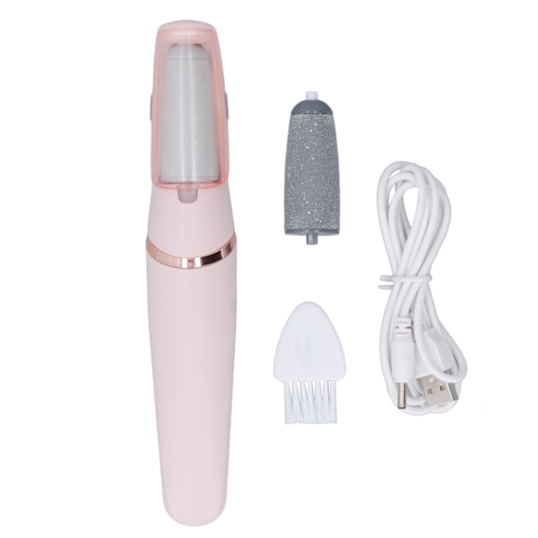 Elektrisk Fotfil med 2 Hastighetsinställningar, Ergonomisk Design, USB-Laddning, Förhårdnadsborttagare, Fotslip