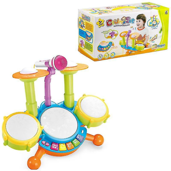 Multifunktionelt trommesæt babyklaver Elektriske musikinstrumenter legetøj