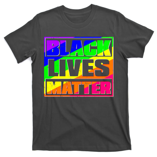 Black Lives Matter Regnbue T-skjorte ESTONE XL