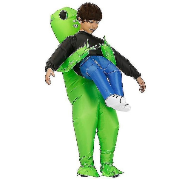Alien-puhallettava puku, hauska Halloween-asu aikuisille lapsille