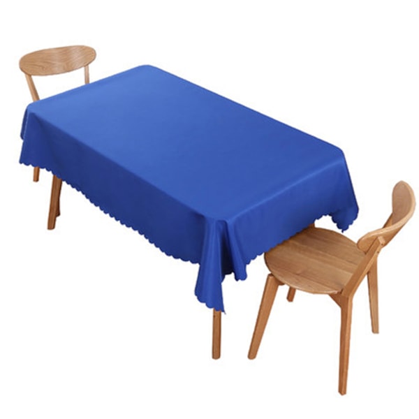 Rektangulär bordsduk i polyester, skrynkelfri och krympfri bordsduk för matbord, konferensbord, kungsblå 1,8x2,6m / 5,9x8,5ft 0.4