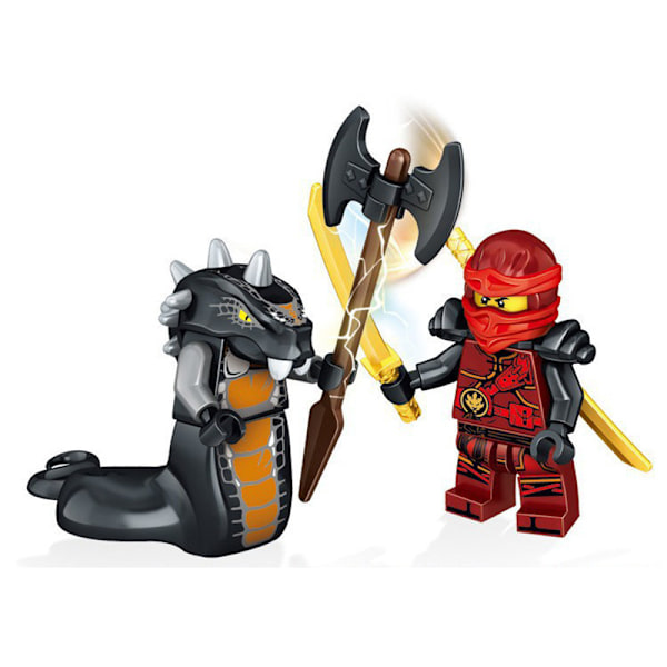 Sæt med 24 Ninja Minifigurer Kai Jay Sensei Wu Master Byggeklodser Legetøj