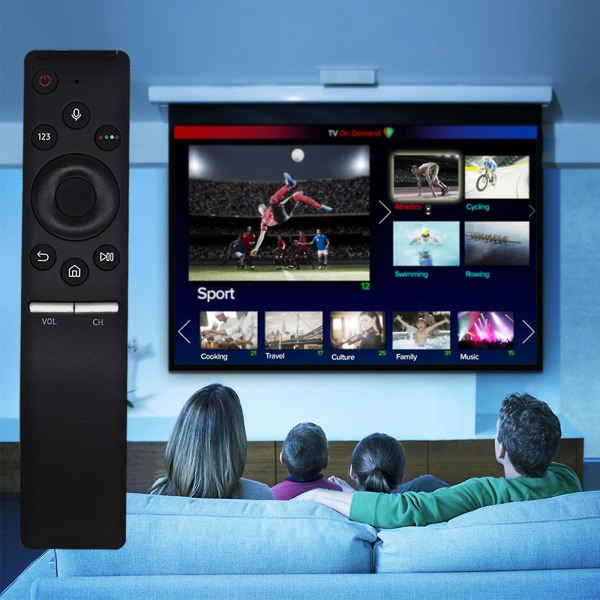 Stemmefjernkontroll for Samsung 4K UHD HDTV og Smart TV (stemmefunksjon, erstatter BN59-01266A)