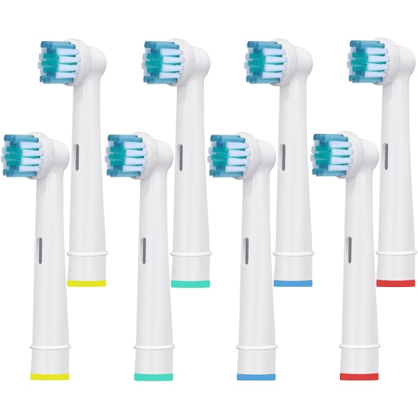 8 børstehoder kompatible med Oral B elektrisk tannbørste