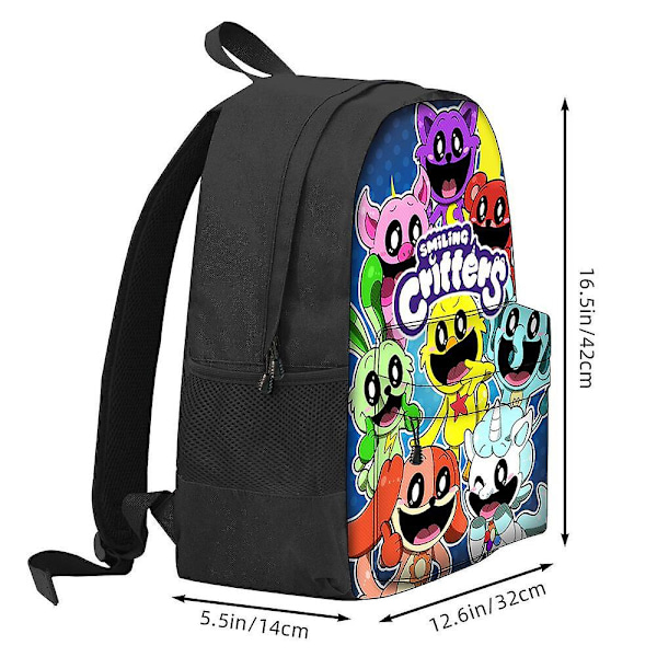 Ny Poppy's Playtime Kapittel 3 Smilende Critters Skolesekk Student Ryggsekk Style 9