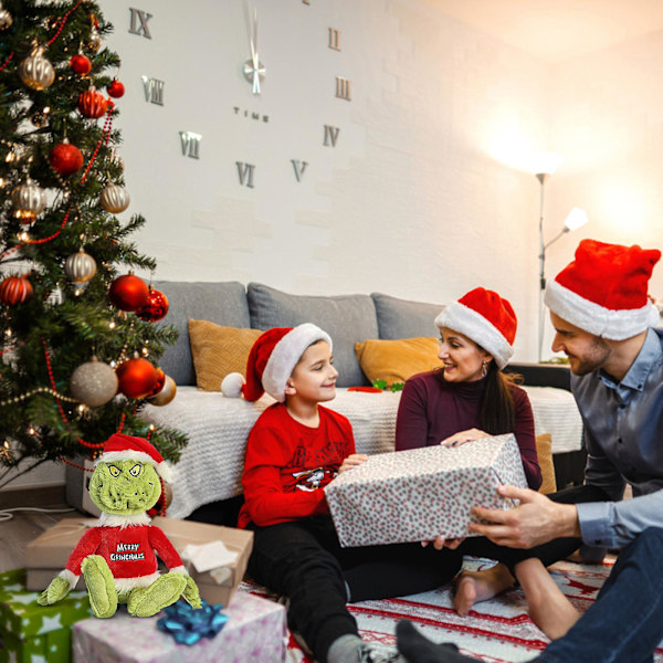 Jul Grinch Docka Bygg En Björn Hur Grinchen Stal Julen Plyschdocka Leksak 15.7in/40cm (YJD) Red