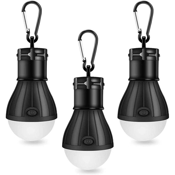 3-pak campinglampe, LED campinglanterne