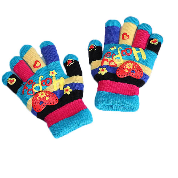 Barnhandskar för flickor/killar Unisex varma mjuka vinterhandskar stil 2