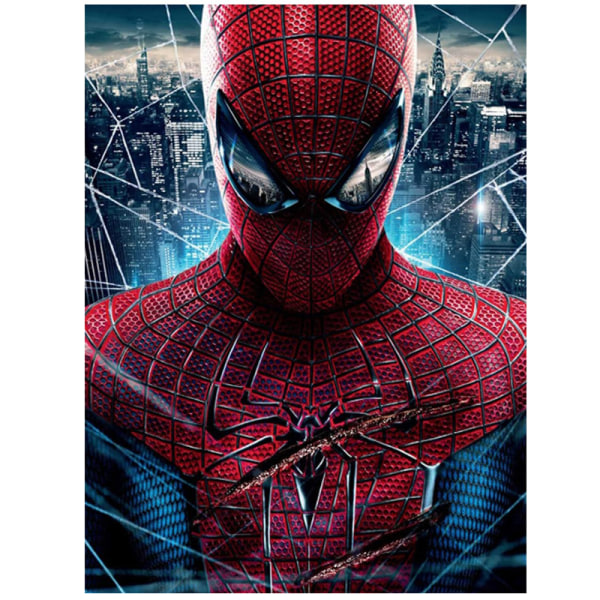 5D diamantmålning Marvel Spider-Man DIY dekorative klistermerker med hel diamant 30*40cm