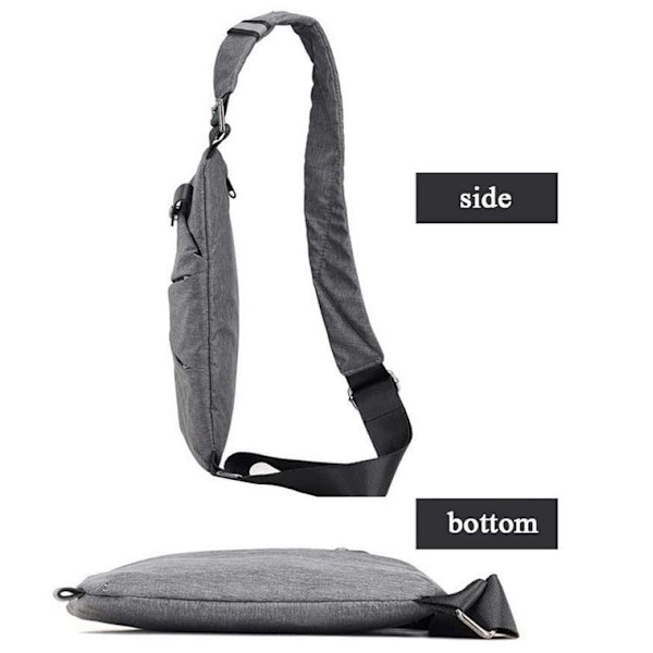 Slingbag / axelväska / bröstväska enorm slim