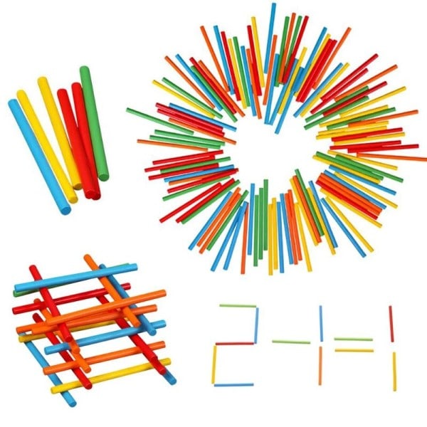 Träutbildning Lärande Hjälpmedel Nummer Matematik Räkna Spel Färgglada Räknestavlar Barn Lärande Utbildning Leksaker