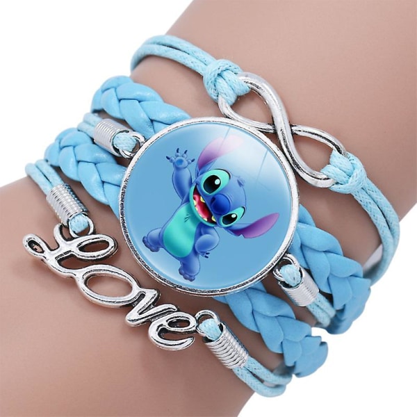 Anime figurleksak Lilo & Stitch Armband Kawaii print Söt Handled Barn Julfest Present One Piece