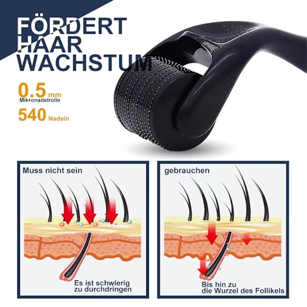 Koi Beauty Derma Roller for ansikt, hår og skjeggvekst