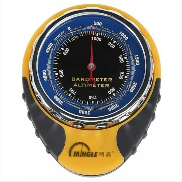 BF bärbar multifunktionell digital höjdmätarebarometer för utomhuscamping vandring och klättring Modell: gul