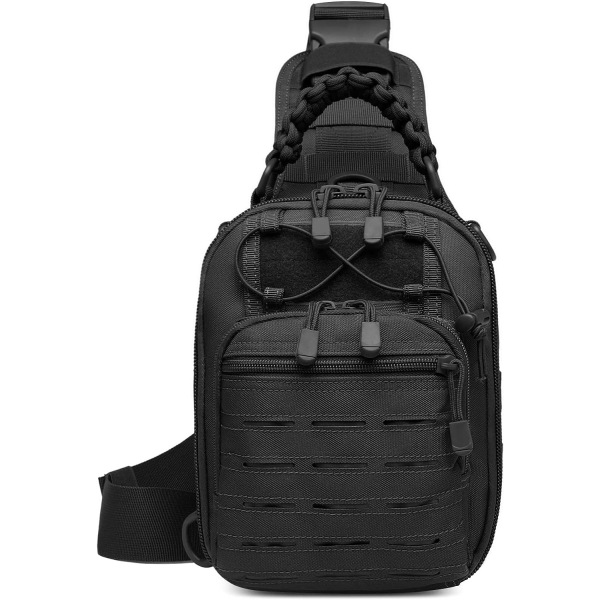 Tactical Sling Bag, Vandringsryggs?ck Chest Pack sotilaallinen reppu