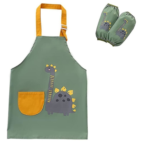 Barneforkle - Vanntette forklær med justerbar stropp og lomme kjøkkensmekkeforklær til barn