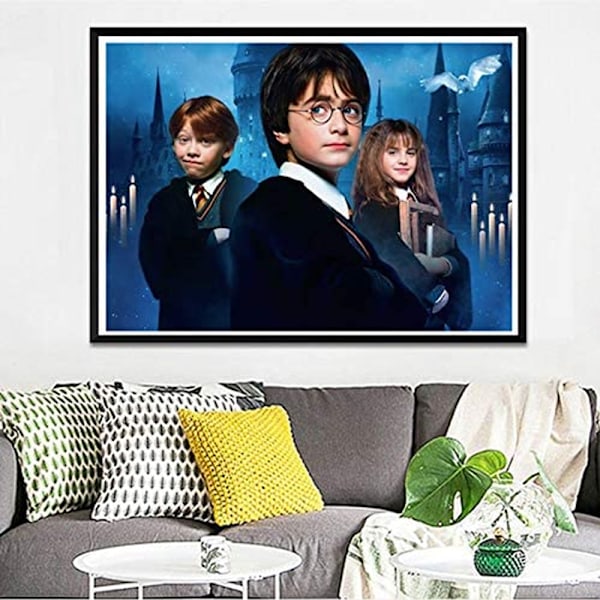 5D Diamantmålningssats för Harry Potter-tema 40x30cm, DIY