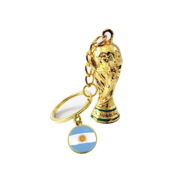 2 stk World Cup Match Nøglering-Fodbold Nøglering -Argentina