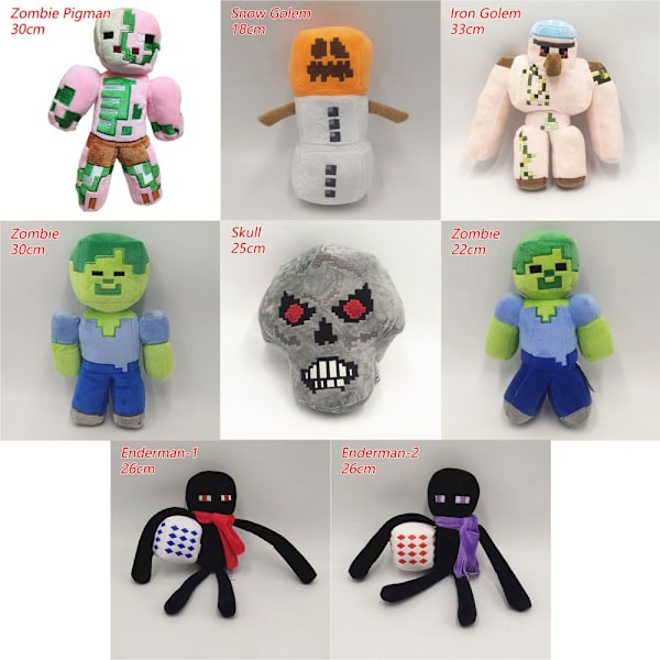 Minecraft Plush Toy STEVE-18CM Steve-18cm