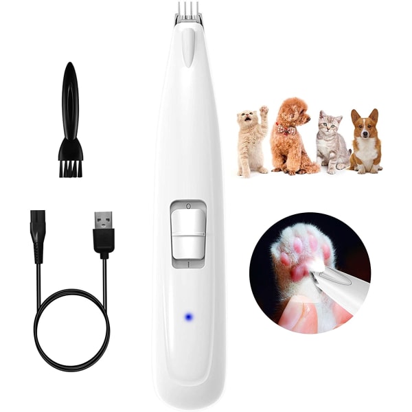 Husdjursrakapparat LED-ljus Elektrisk hårrakning